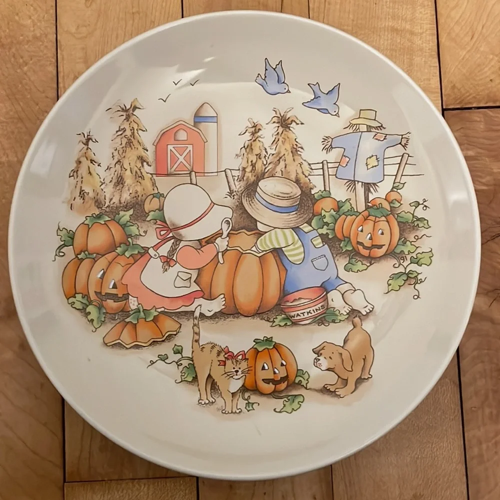 Vintage 1991 Country Kids Collector’s Dessert Plate, Set of 4 - Picture 4 of 9